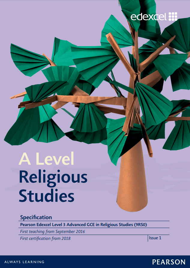 Link to A Level Religious Studies specification page