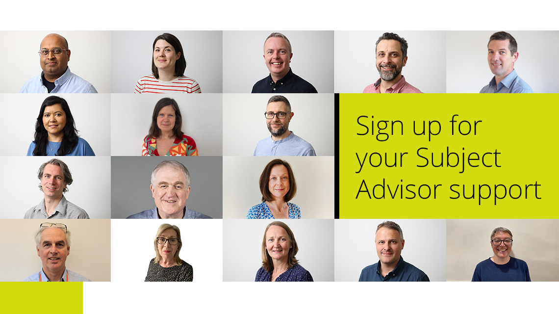 Sign up for your Subject Advisor support