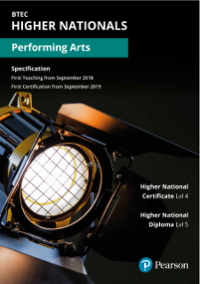 BTEC Higher National qualifications in Performing Arts