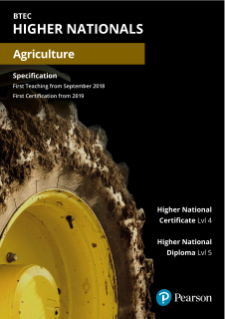 BTEC Higher Nationals in Agriculture: specification