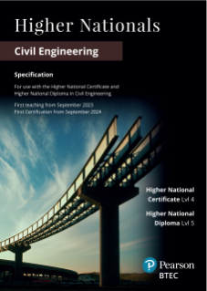 BTEC Higher Nationals Certificate in Civil Engineering (2023) - RQF: Specification