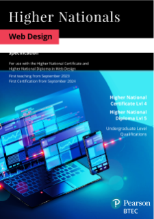 Pearson BTEC Higher National Certificate in Web Design - Specification