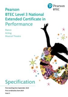 Specification - BTEC National Extended Certificate in Performance 