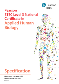 Specification - BTEC National Certificate in Applied Human Biology