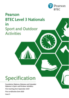 BTEC Level 3 Nationals Sport and Outdoor Activities: Specification