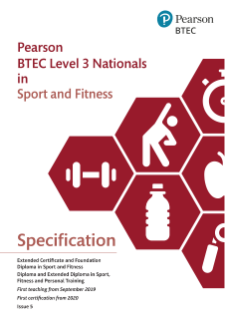 BTEC Level 3 Nationals in Sport, Fitness and Personal Training: Specification
