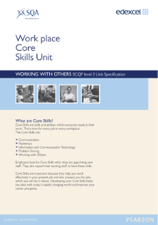 Edexcel Core Skills in Working with Others Level 3 specification