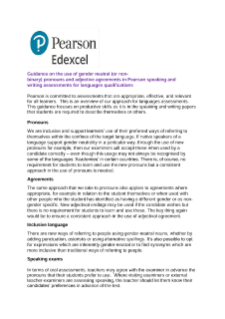 Guidance on using gender-neutral language in assessments