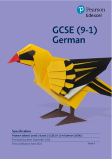 GCSE German 2016 specification