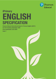 Pearson Edexcel International Award in Primary English specification