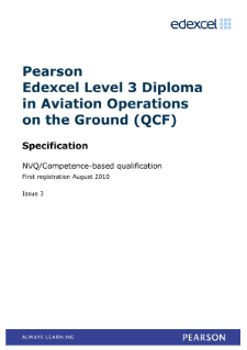 Competence-based qualification in Aviation Operations on the Ground (L3) specification
