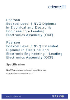 Competence-based qualification in Electrical and Electronic Engineering - Leading Electronics Assembly (L3) specification