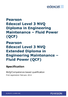  Competence-based qualification in Engineering Maintenance - Fluid Power (L3) specification