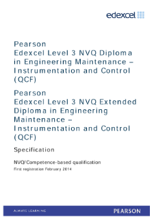 Competence-based qualification in Engineering Maintenance - Instrumentation and Control (L3) specification