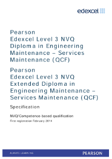 Competence-based qualification in Engineering Maintenance - Services Maintenance (L3) specification