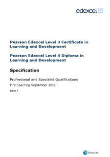Level 3/4 in Learning and Development