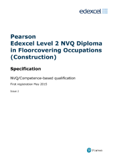Pearson Edexcel Level 2 NVQ Diploma in Floorcovering Occupations (Construction) (QCF)