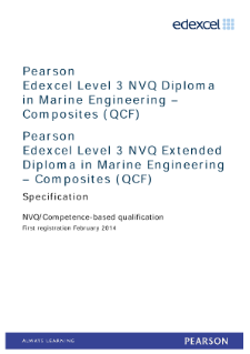 Competence-based qualification in Marine Engineering - Composites (L3) specification