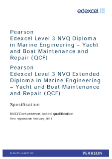 NVQ in Marine Engineering - Yacht and Boat Maintenance and Repair (L3) specification