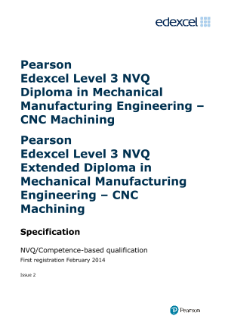 Competence-based qualification in Mechanical Manufacturing Engineering - Machining (L3) specification