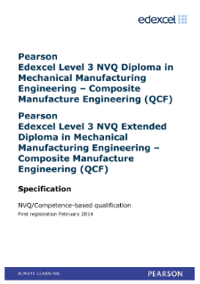 Competence-based qualification in Mechanical Manufacturing Engineering - Composite Manufacture Engineering (L3) specification