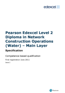 Edexcel NVQ/competence-based qualifications,Specification - Level 2,Edexcel NVQ/competence-based qualifications