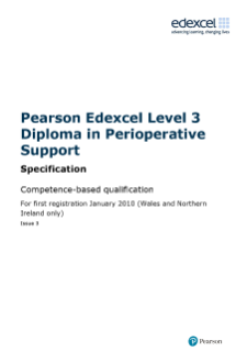 Competence-based qualification in Perioperative Support (L3) specification