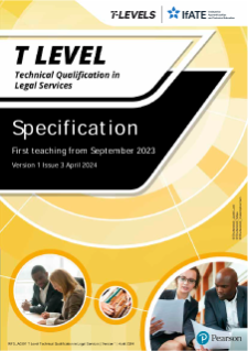 T level Technical Qualification in Legal Services - Specification