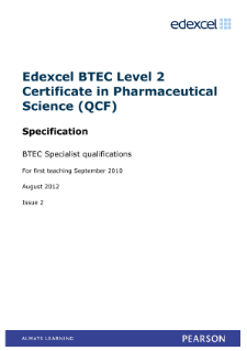 BTEC Specialist qualifications Pass, merit, distinction