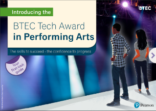 performing arts btec awards qualifications pearson tech