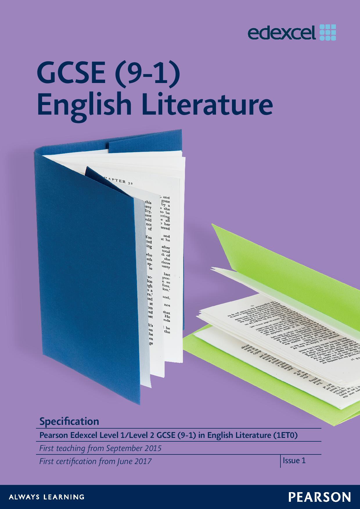 Link to GCSE (9-1) English Literature specification page