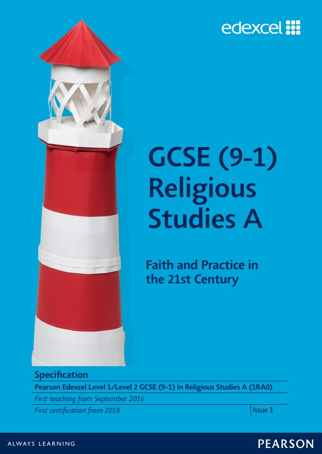 Link to Edexcel GCSE (9-1) Religious Studies A (2016) specification page