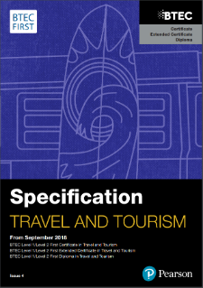 BTEC First Certificate in Travel and Tourism specification
