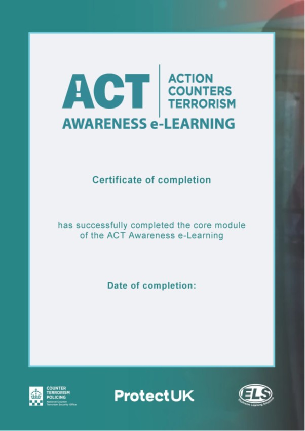 ACT Certificate