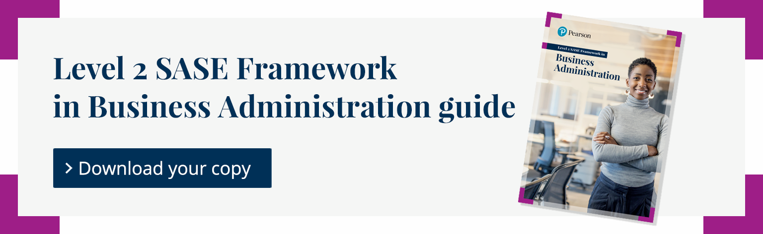 Download the Level 2 SASE Framework in Business Administration guide