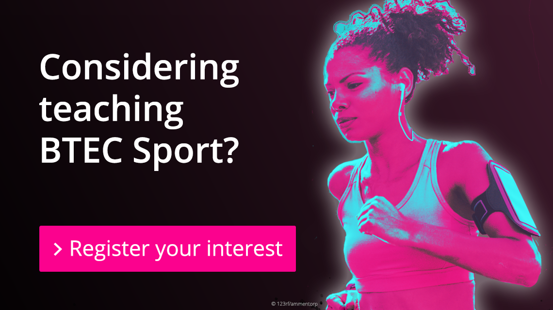 Cosnidering teaching BTEC Sport? Register your interest