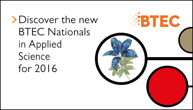 Link to Discover the new BTEC Nationals in Applied Science for 2016