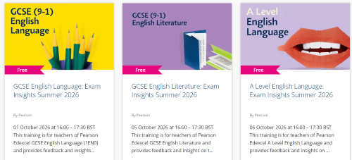 Selection of exam insights tiles.