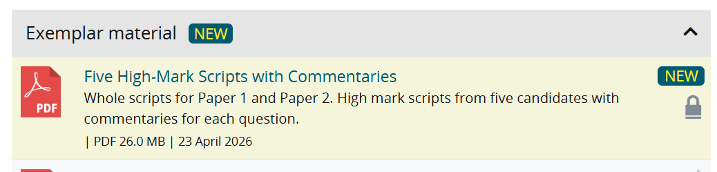 Image of the examplars on the webpage