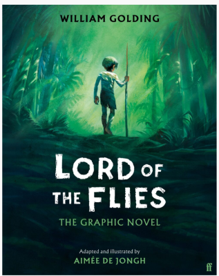Front cover of graphic novel of 'Lord of the Flies'