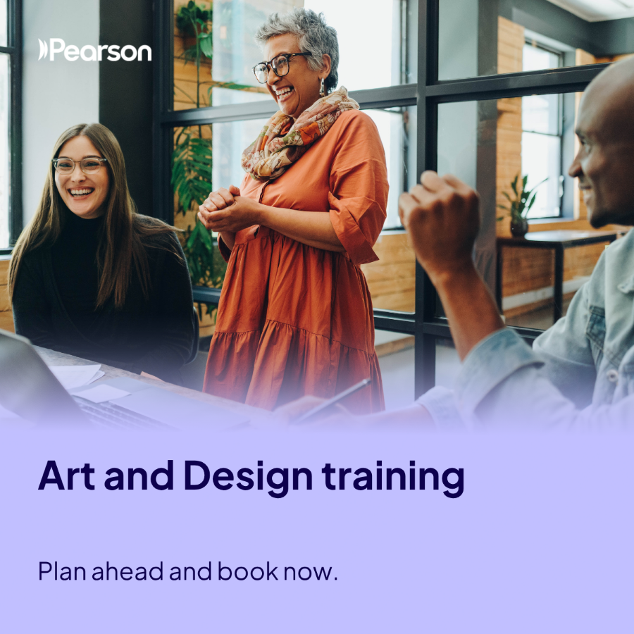 Art and Design training - Plan ahead and book now.