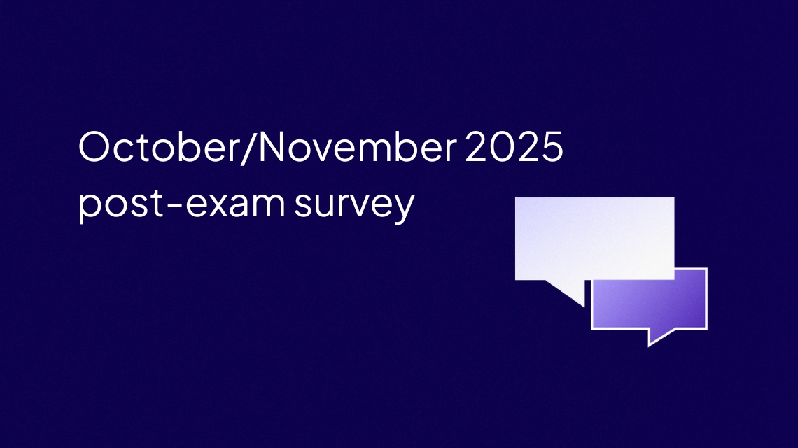 October/November 2025 post-exam survey