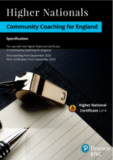 BTEC Higher Nationals in Community Coaching for England: Specification