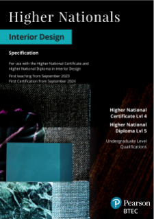 Pearson BTEC Higher National Certificate in Interior Design - Specification