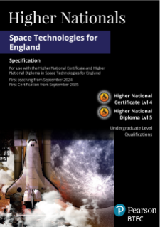 BTEC HN Space Technologies for England specification