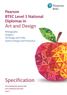 Pearson BTEC Level 3 National Diploma in Graphics: Specification