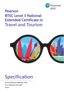 Specification - Pearson BTEC Level 3 National Extended Certificate in Travel and Tourism