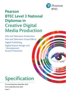 Pearson BTEC Level 3 National Diploma in Film and Television Production: Specification