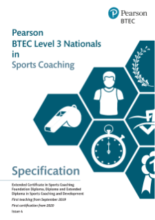 BTEC Level 3 Nationals in Sports Coaching and Development: Specification