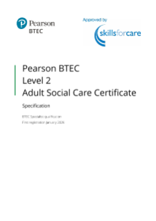 Pearson BTEC Level 2 Certificate in Adult Social Care